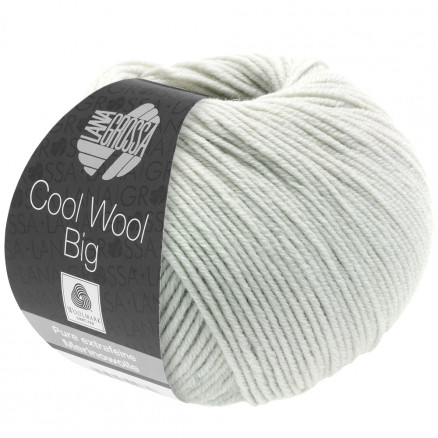 Lana Grossa Cool Wool Big Garn 1002 Gråhvid thumbnail