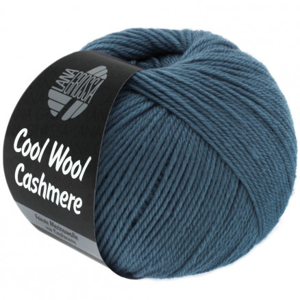 Lana Grossa Cool Wool Cashmere Garn 11 Dueblå thumbnail