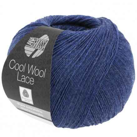 Lana Grossa Cool Wool Lace Garn 33 Mørkeblå thumbnail