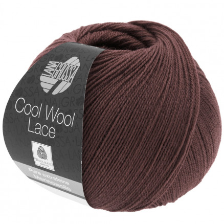 Lana Grossa Cool Wool Lace Garn 12 Mokka thumbnail