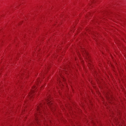 Drops Brushed Alpaca Silk Garn Unicolor 07 Rød