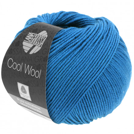 Lana Grossa Cool Wool Garn 2081 Blå thumbnail