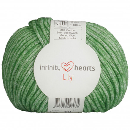 Infinity Hearts Lily Garn 22 Limegrøn thumbnail