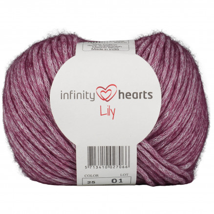 Infinity Hearts Lily Garn 25 Mørk Lyng thumbnail