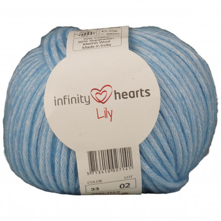 Infinity Hearts Lily Garn 33 Babyblå thumbnail