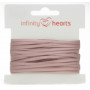 Infinity Hearts Satinbånd Dobbeltsidet 3mm 146 Rosa - 5m