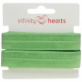 Infinity Hearts Foldeelastik 20mm 549 Lys grøn - 5m