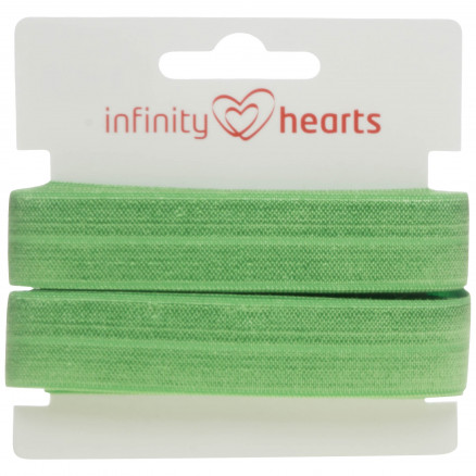 Infinity Hearts Foldeelastik 20mm 549 Lys grøn - 5m thumbnail