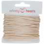 Infinity Hearts Anoraksnor Polyester 3mm 03 Beige - 5m