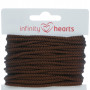 Infinity Hearts Anoraksnor Polyester 3mm 06 Brun - 5m