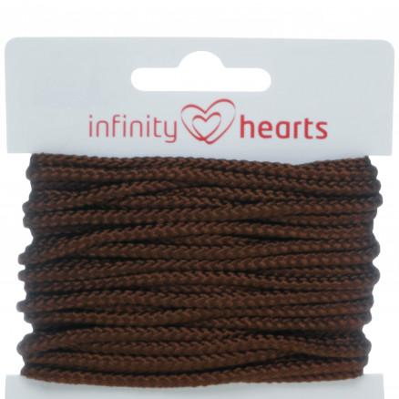 Infinity Hearts Anoraksnor Polyester 3mm 06 Brun - 5m thumbnail