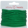 Infinity Hearts Anoraksnor Polyester 3mm 07 Grøn - 5m