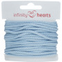 Infinity Hearts Anoraksnor Polyester 3mm 08 Lys Blå - 5m