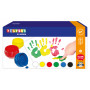 Playbox Fingermaling 6 farver 50ml - 6 stk