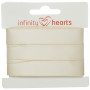 Infinity Hearts Satinbånd Dobbeltsidet 15mm 810 Natur - 5m