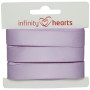 Infinity Hearts Satinbånd Dobbeltsidet 15mm 430 Lyslilla - 5m