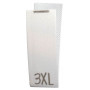 Størrelsesmærke 3XL Hvid - 1 stk