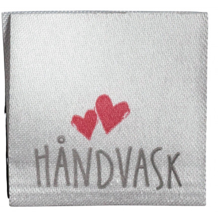 Label Håndvask Handmade Hvid - 1 stk