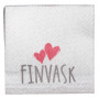 Label Finvask Handmade Hvid - 1 stk