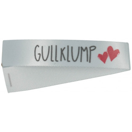 Label Norsk Gullklump Hvid -1 stk