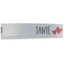 Label Tante Hvid - 1 stk