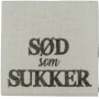 Label "Sød som Sukker" Hvid - 1 stk