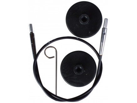 KnitPro Wire / Kabel til Korte Udskiftelige Rundpinde 20cm (Bliver 40c
