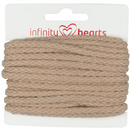Infinity Hearts Anoraksnor Bomuld rund 5mm 820 Beige - 5m thumbnail