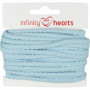 Infinity Hearts Anoraksnor Bomuld rund 5mm 600 Lys blå - 5m