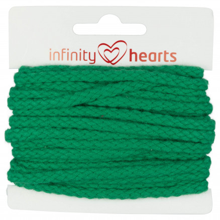Infinity Hearts Anoraksnor Bomuld rund 5mm 720 Lys Grøn - 5m thumbnail