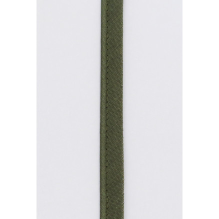 Paspoilbånd på Metermål Polyester/Bomuld 614 Armygrøn 8mm - 50cm