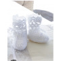 So Charming Socks by DROPS Design - Baby Tøfler Hækleopskrift str. 15/17 - 22/23