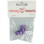 Infinity Hearts Ring med trådskærer Ass. Farver - 1 stk