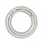 Infinity Hearts O-ring/Endeløs ring med Åbning Messing Sølv Ø18mm - 5 stk