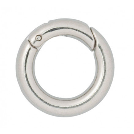 Infinity Hearts O-ring/Endeløs ring med Åbning Messing Sølv Ø18mm - 5 thumbnail
