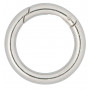 Infinity Hearts O-ring/Endeløs ring med Åbning Messing Sølv Ø28mm - 5 stk