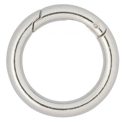 Infinity Hearts O-ring/Endeløs ring med Åbning Messing Sølv Ø28mm - 5 thumbnail