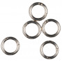 Infinity Hearts O-ring/Endeløs ring med Åbning Messing Sølv Ø20mm - 5 stk