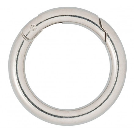 Infinity Hearts O-ring/Endeløs ring med Åbning Messing Sølv Ø38mm - 5 thumbnail