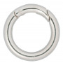 Infinity Hearts O-ring/Endeløs ring med Åbning Messing Sølv Ø25mm - 5 stk