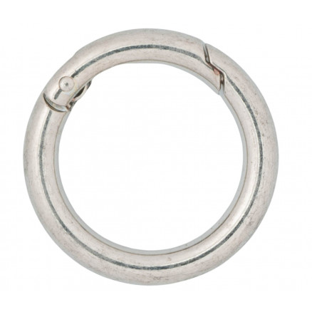 Infinity Hearts O-ring/Endeløs ring med Åbning Messing Sølv Ø35mm - 5 thumbnail