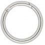 Infinity Hearts O-ring/Endeløs ring med Åbning Messing Sølv Ø50mm - 5 stk