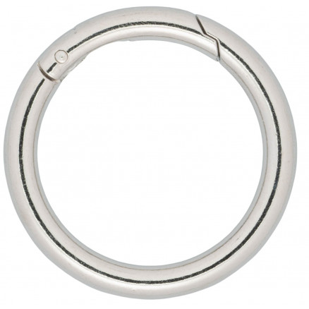 Infinity Hearts O-ring/Endeløs ring med Åbning Messing Sølv Ø50mm - 5 thumbnail