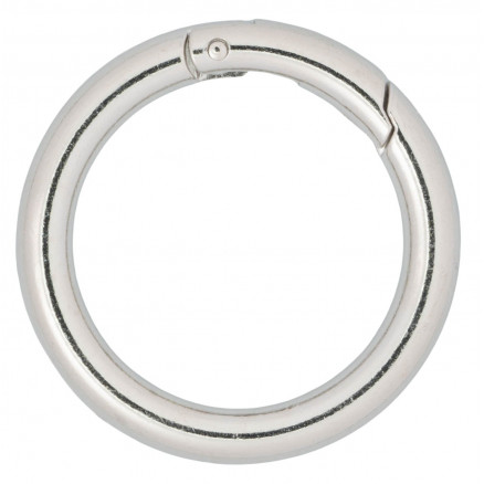 Infinity Hearts O-ring/Endeløs ring med Åbning Messing Sølv Ø45mm - 5 thumbnail
