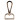 Infinity Hearts Karabinhage med D-ring Messing Lys Guld 60x30mm - 5 stk