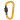 Infinity Hearts Brandmandshage/Karabinhage med Lås Messing Guld 80mm - 5 stk