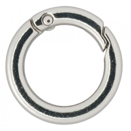 Infinity Hearts O-ring/Endeløs ring med Åbning Messing Sølv Ø23,5mm - thumbnail