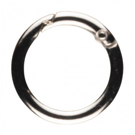Infinity Hearts O-ring/Endeløs ring med Åbning Messing Sølv Ø30mm - 5 thumbnail