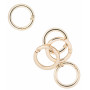 Infinity Hearts O-ring/Endeløs ring med Åbning Messing Lys Guld Ø35mm - 5 stk