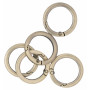 Infinity Hearts O-ring/Endeløs ring med Åbning Messing Antik bronze Ø30mm - 5 stk